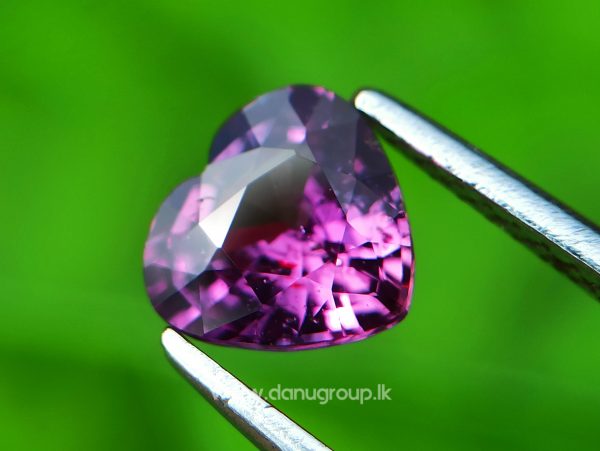 Ceylon Natural Vivid Pinkish Purple Sapphire Daju Group Gemstones Collections danugroup.lk