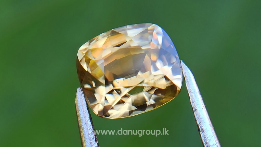 Natural Yellow Zircon - Fine Quality Yellow Zircon “melychrysos” from Danu Group Gemstones Collection