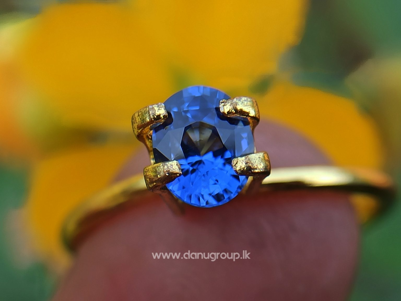 Real Old Peacock Colour - Ceylon Natural Peacock Blue Sapphire from Danu Group Gemstones Collection - danugroup.lk