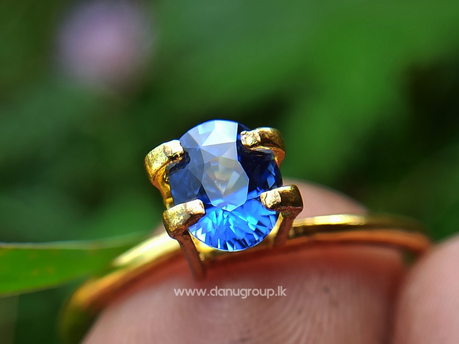 Real Old Peacock Colour - Ceylon Natural Peacock Blue Sapphire from Danu Group Gemstones Collection - danugroup.lk