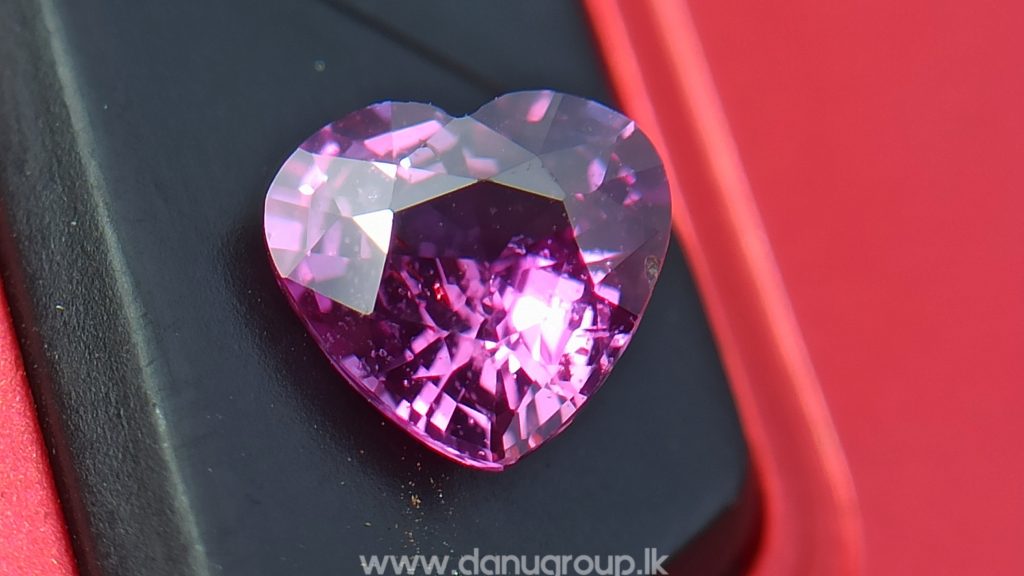 Ceylon Natural Vivid Pinkish Purple Sapphire Daju Group Gemstones Collections danugroup.lk