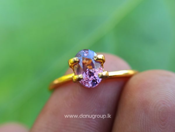 Natural Brownish Purple Sapphire Oval shape gem from Danu Group - danugroup.lk