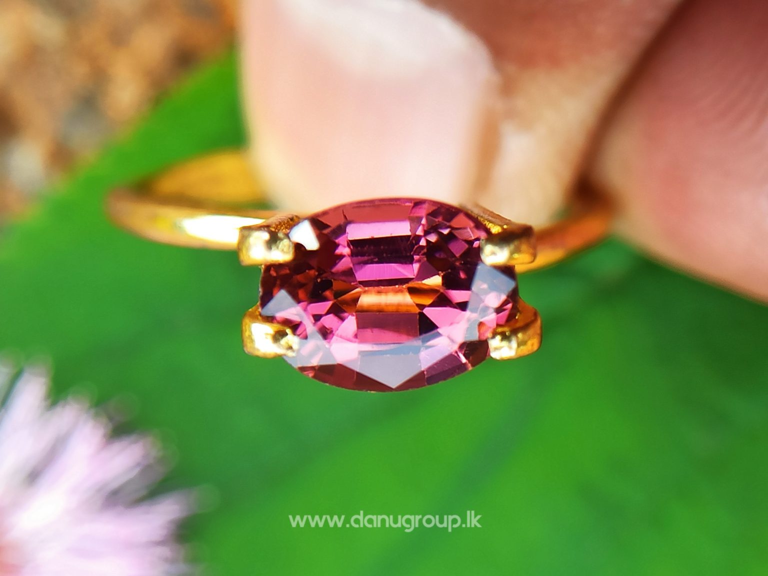 Natural Colour Change Tourmaline Changing Colour pink to orange danugroup.lk