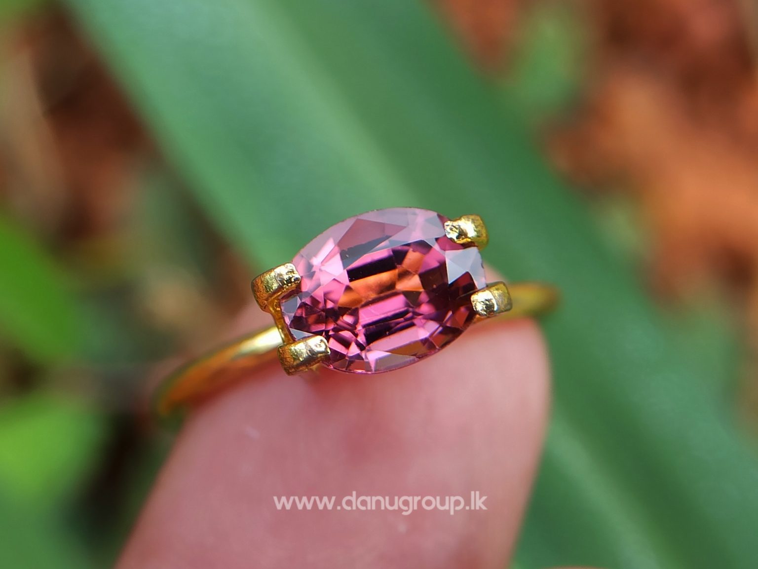 Natural Colour Change Tourmaline Changing Colour pink to orange danugroup.lk