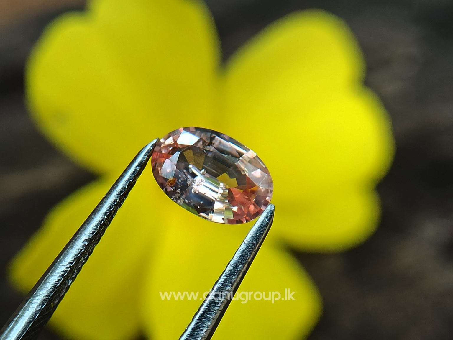 King of Sapphire - Ceylon Natural Pinkish Orange padparadscha sapphire from Danu Group danugroup.lk