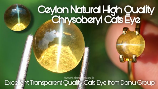 Ceylon Natural High Quality Chrysoberyl Cats Eye from Danu Group