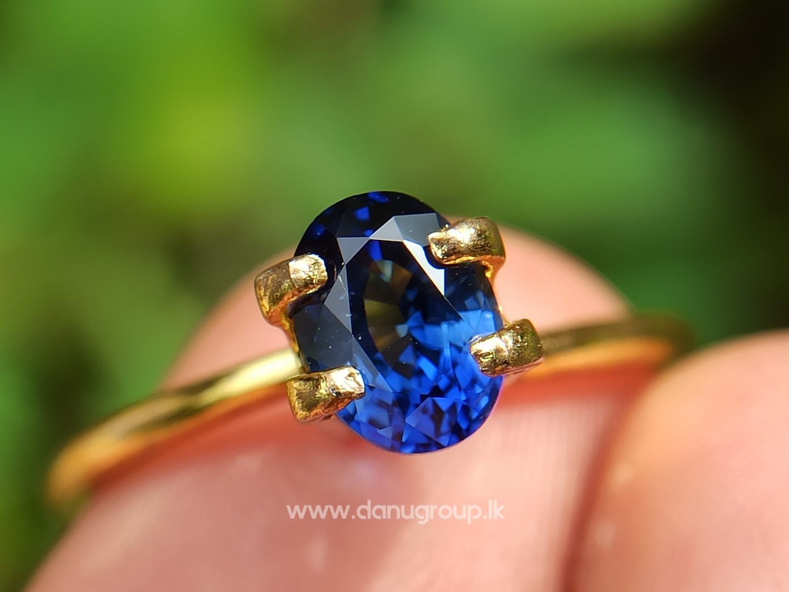 Remarkable Royal blue Colour in Sapphire - Vivid Royal Blue Sapphire Oval shape gem from Danu Group - danugroup.lk