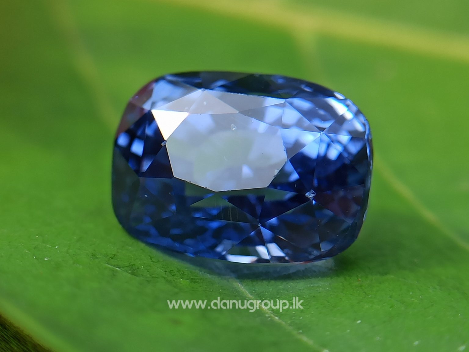 High Quality Ceylon Natural Cornflower Blue Sapphire Cushion Shape Unheated Stone from Danu Group Mining - danugroup.lk