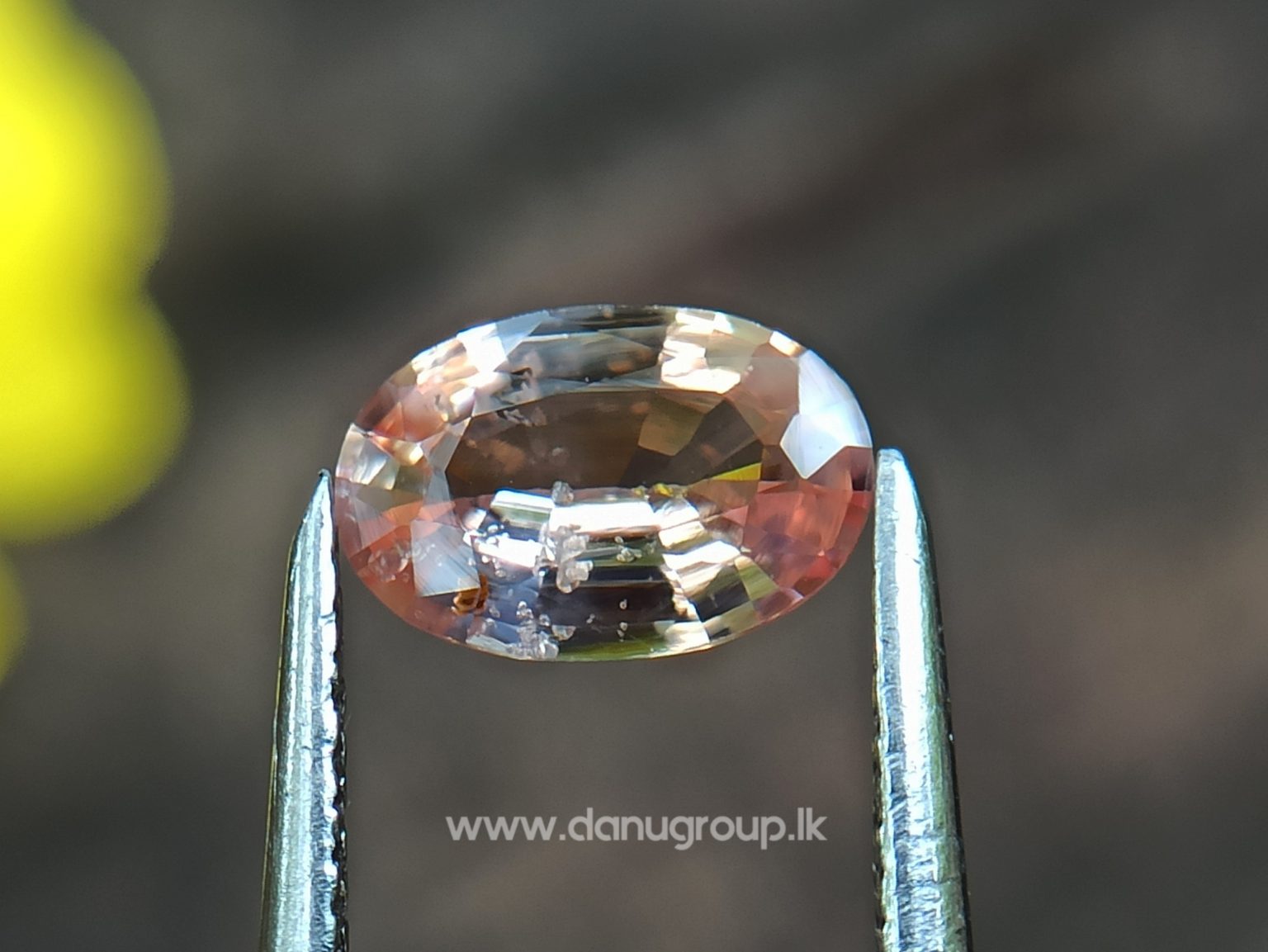 King of Sapphire - Ceylon Natural Pinkish Orange padparadscha sapphire from Danu Group danugroup.lk
