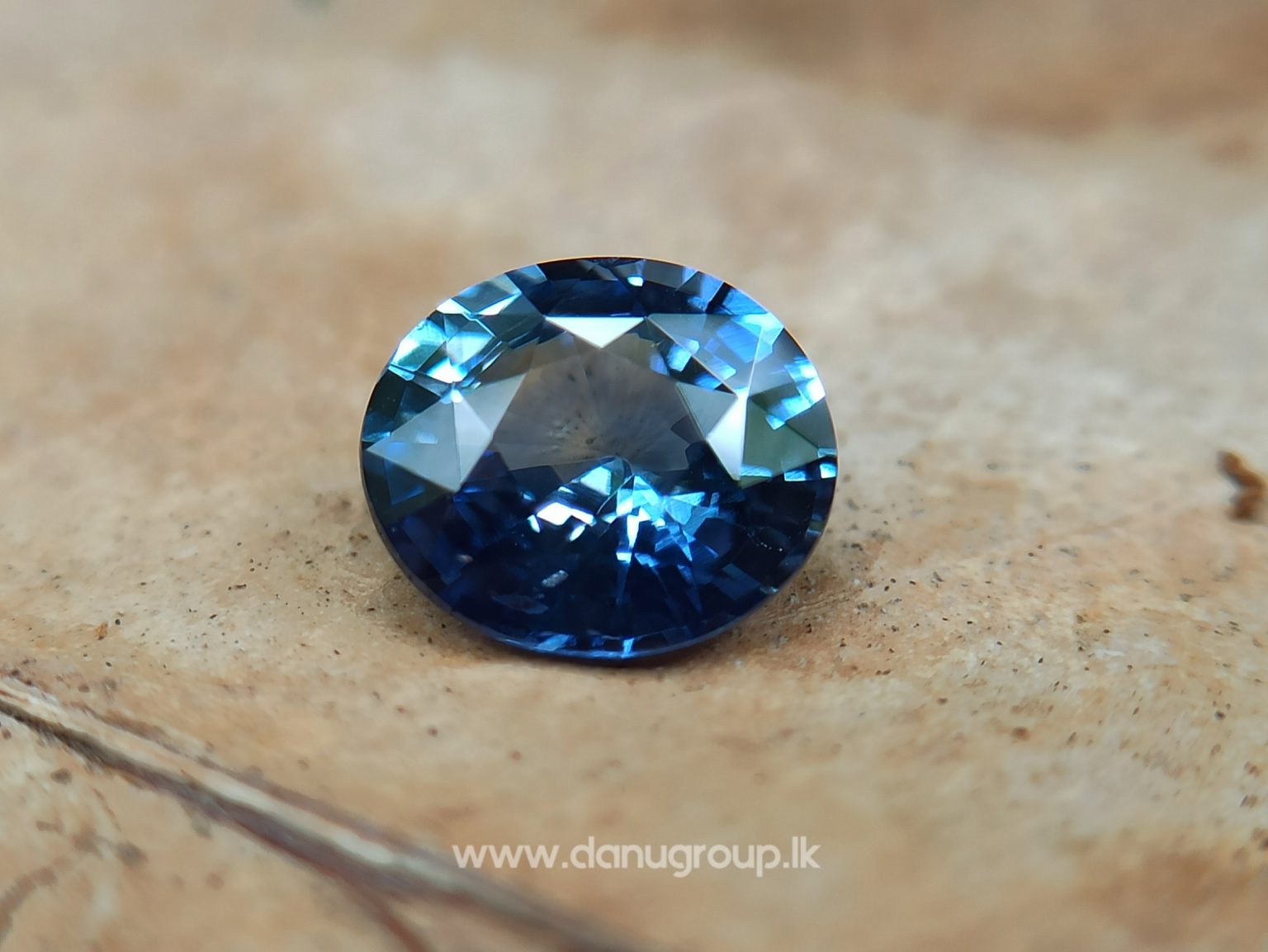 Ceylon Natural Unheated Blue Sapphire Oval Shape Stone from Danu Group -danugroup.lk