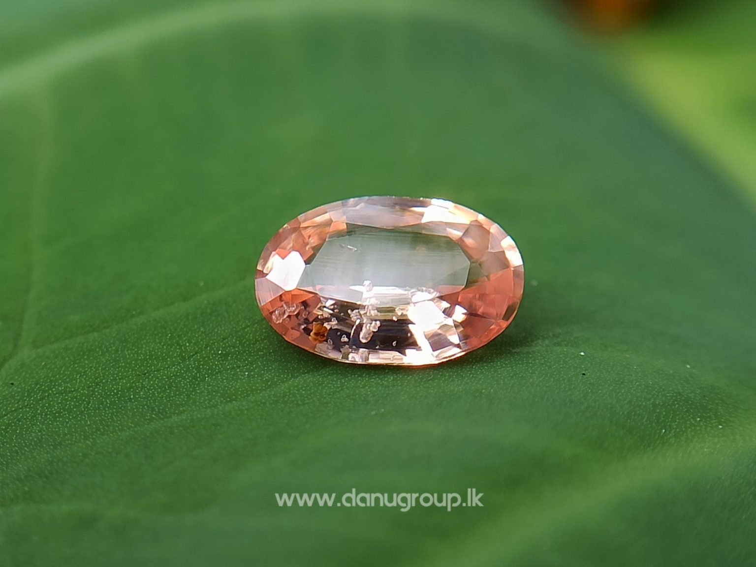 King of Sapphire - Ceylon Natural Pinkish Orange padparadscha sapphire from Danu Group danugroup.lk