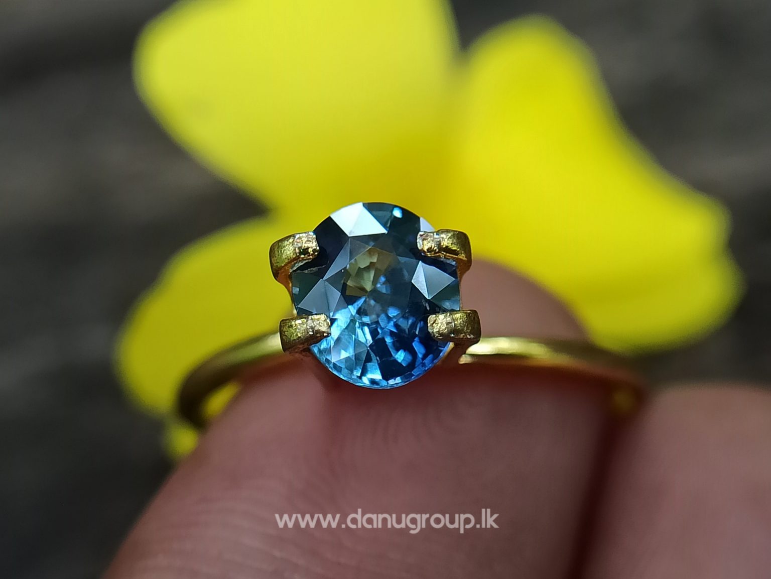 Ceylon Natural Unheated Blue Sapphire Oval Shape Stone from Danu Group -danugroup.lk