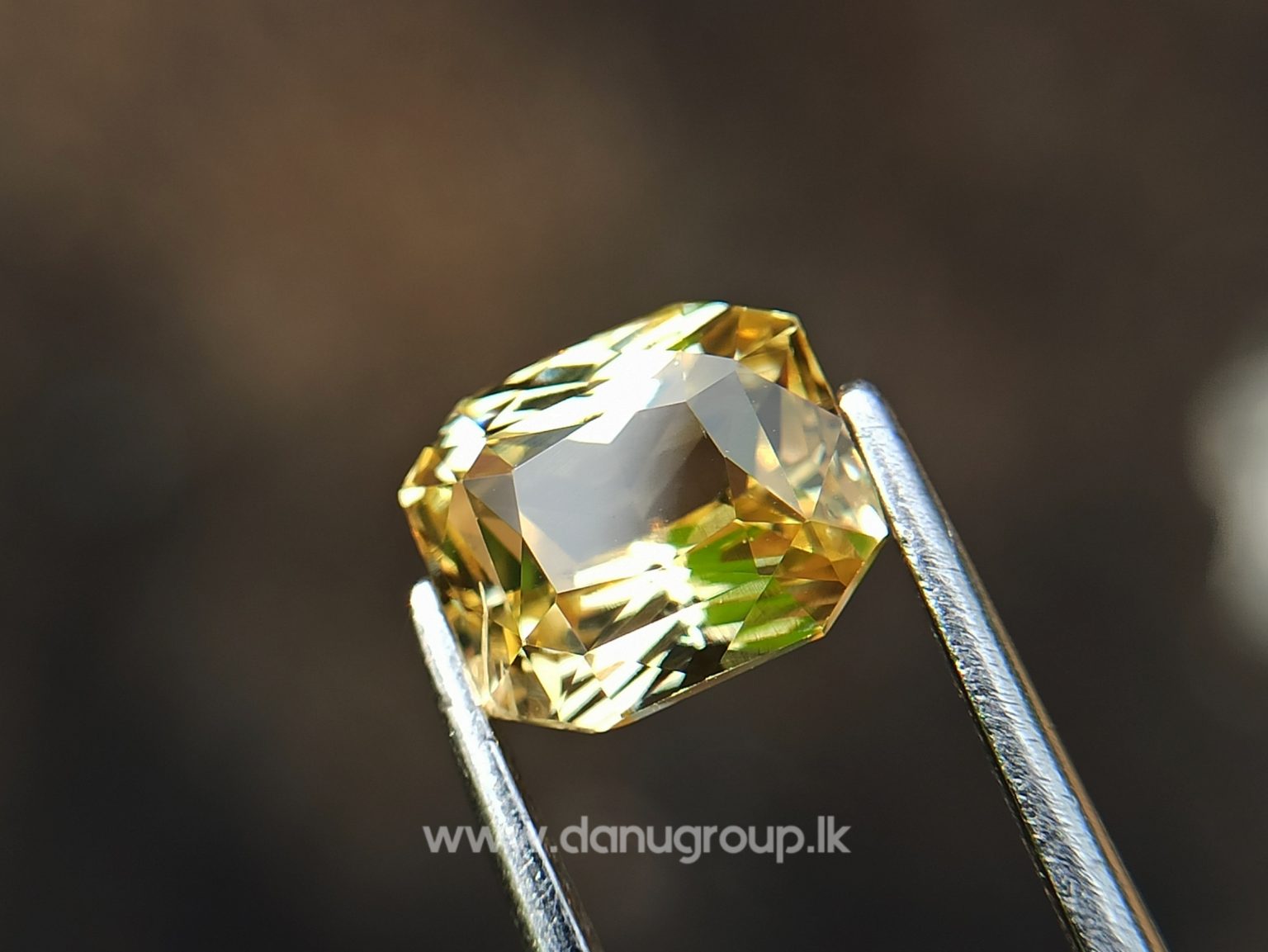Ceylon Natural Vivid Yellow Sapphire Scissors Cut High Quality Gemstone with Brilliance Lustre - danugroup.lk