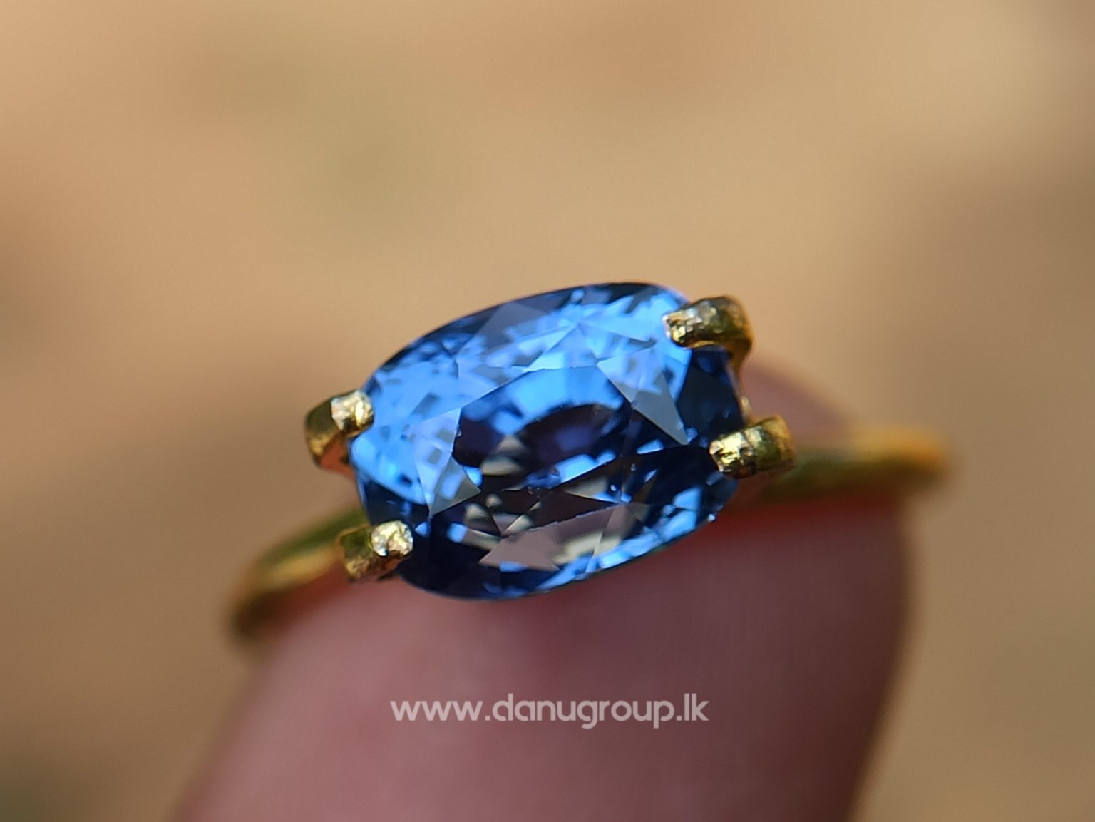 High Quality Ceylon Natural Cornflower Blue Sapphire Cushion Shape Unheated Stone from Danu Group Mining - danugroup.lk