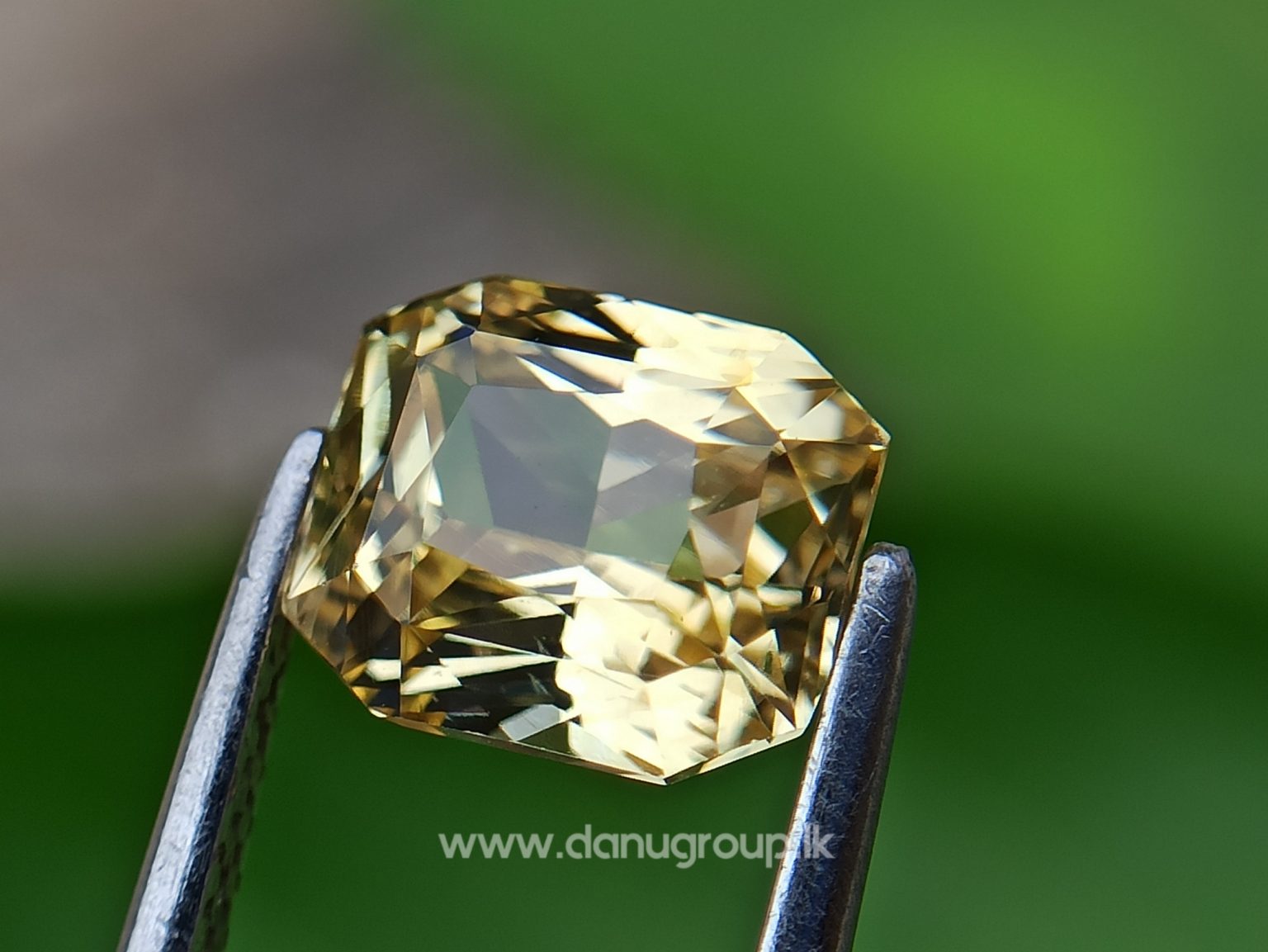 Ceylon Natural Vivid Yellow Sapphire Scissors Cut High Quality Gemstone with Brilliance Lustre - danugroup.lk