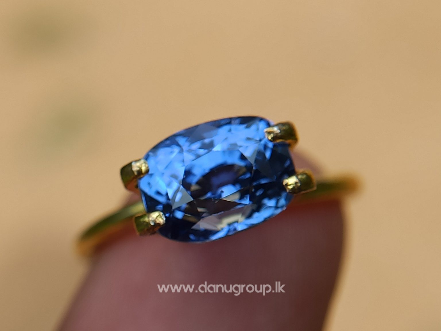 High Quality Ceylon Natural Cornflower Blue Sapphire Cushion Shape Unheated Stone from Danu Group Mining - danugroup.lk
