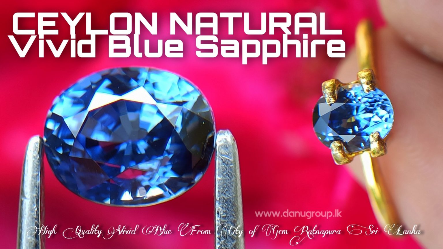Ceylon Natural Vivid Blue Sapphire High Quality Blue Sapphire - danugroup.lk