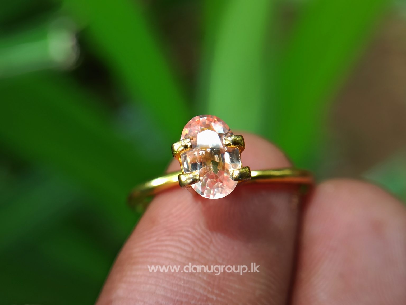 King of Sapphire - Ceylon Natural Pinkish Orange padparadscha sapphire from Danu Group danugroup.lk