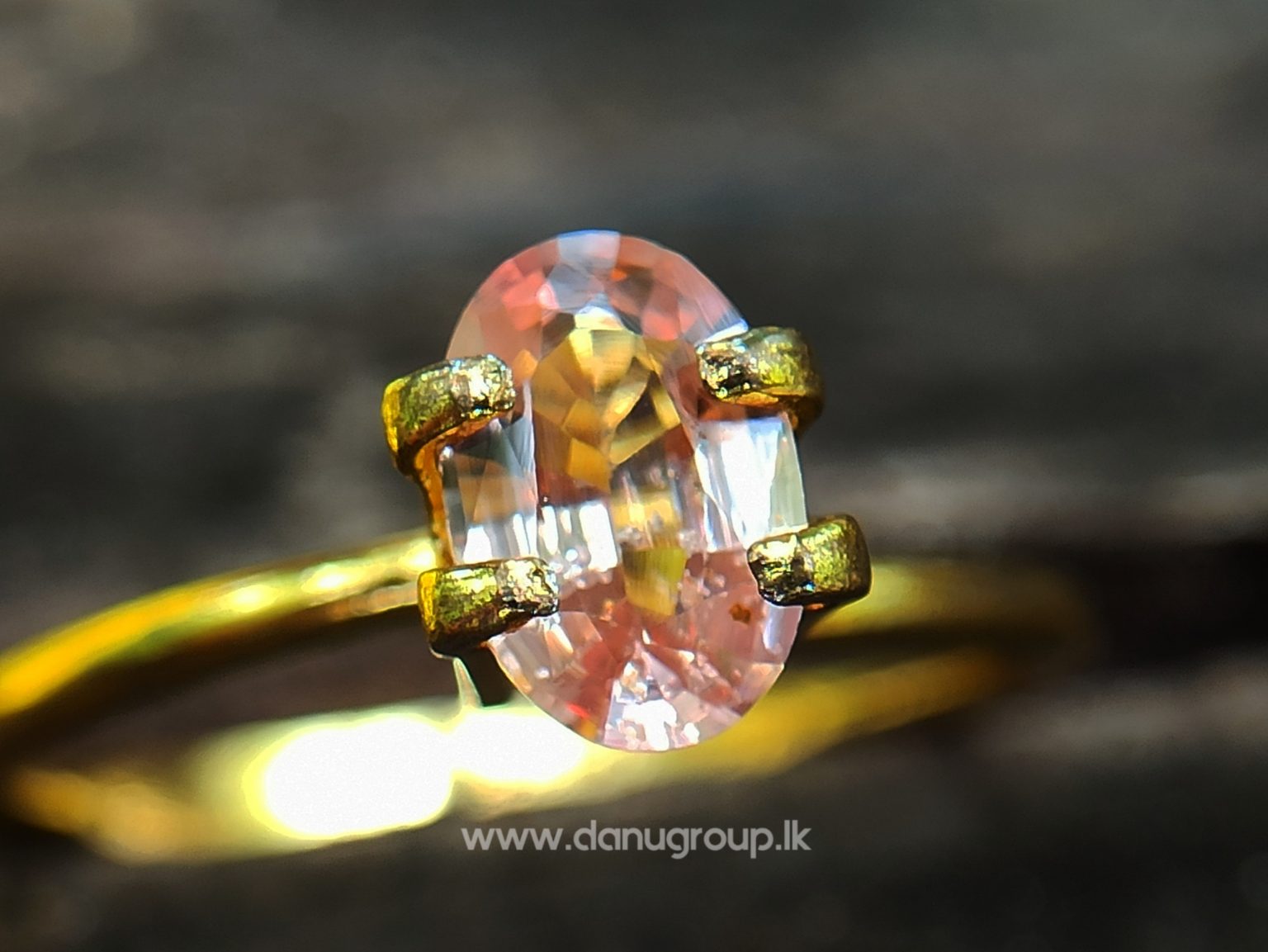 King of Sapphire - Ceylon Natural Pinkish Orange padparadscha sapphire from Danu Group danugroup.lk