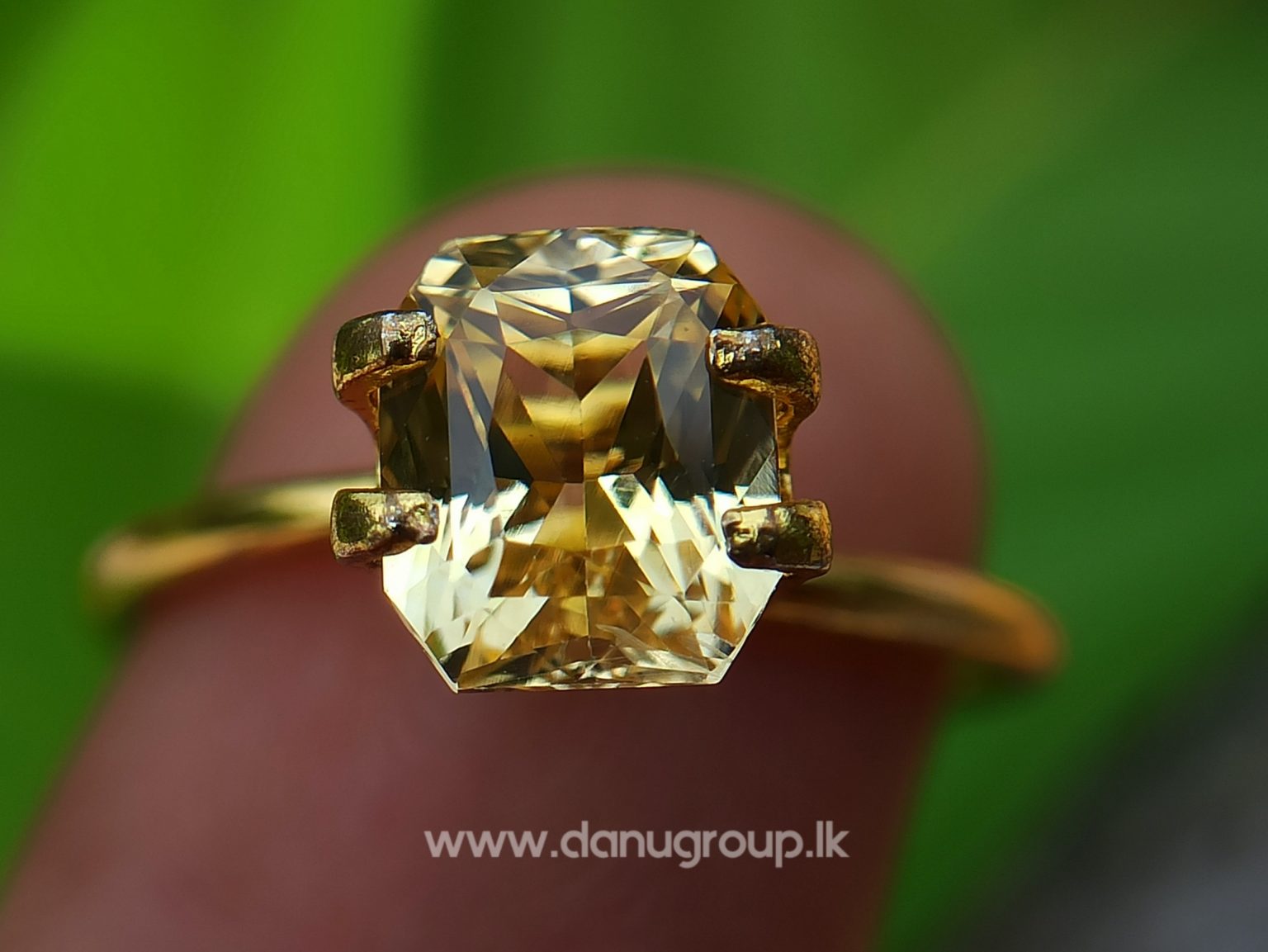 Ceylon Natural Vivid Yellow Sapphire Scissors Cut High Quality Gemstone with Brilliance Lustre - danugroup.lk
