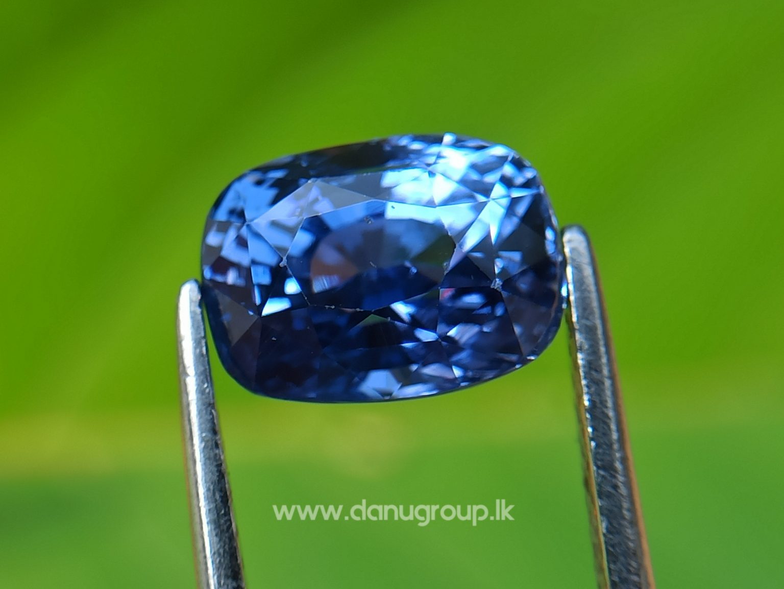 High Quality Ceylon Natural Cornflower Blue Sapphire Cushion Shape Unheated Stone from Danu Group Mining - danugroup.lk