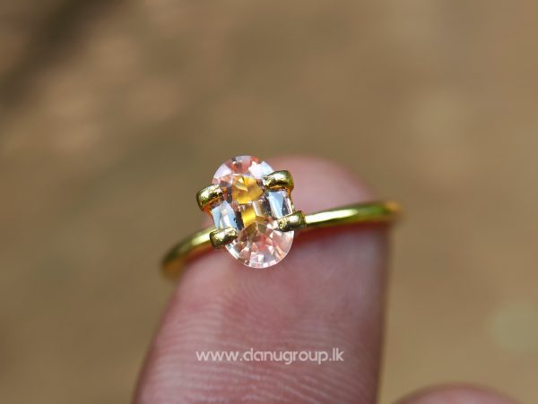 King of Sapphire - Ceylon Natural Pinkish Orange padparadscha sapphire from Danu Group danugroup.lk