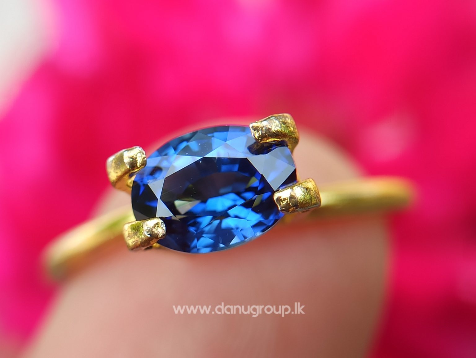 Remarkable Royal blue Colour in Sapphire - Vivid Royal Blue Sapphire Oval shape gem from Danu Group - danugroup.lk