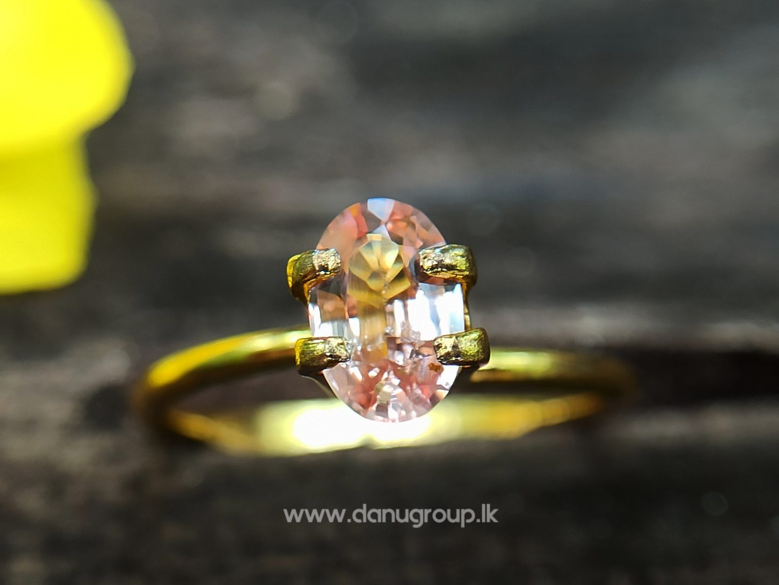 King of Sapphire - Ceylon Natural Pinkish Orange padparadscha sapphire from Danu Group danugroup.lk