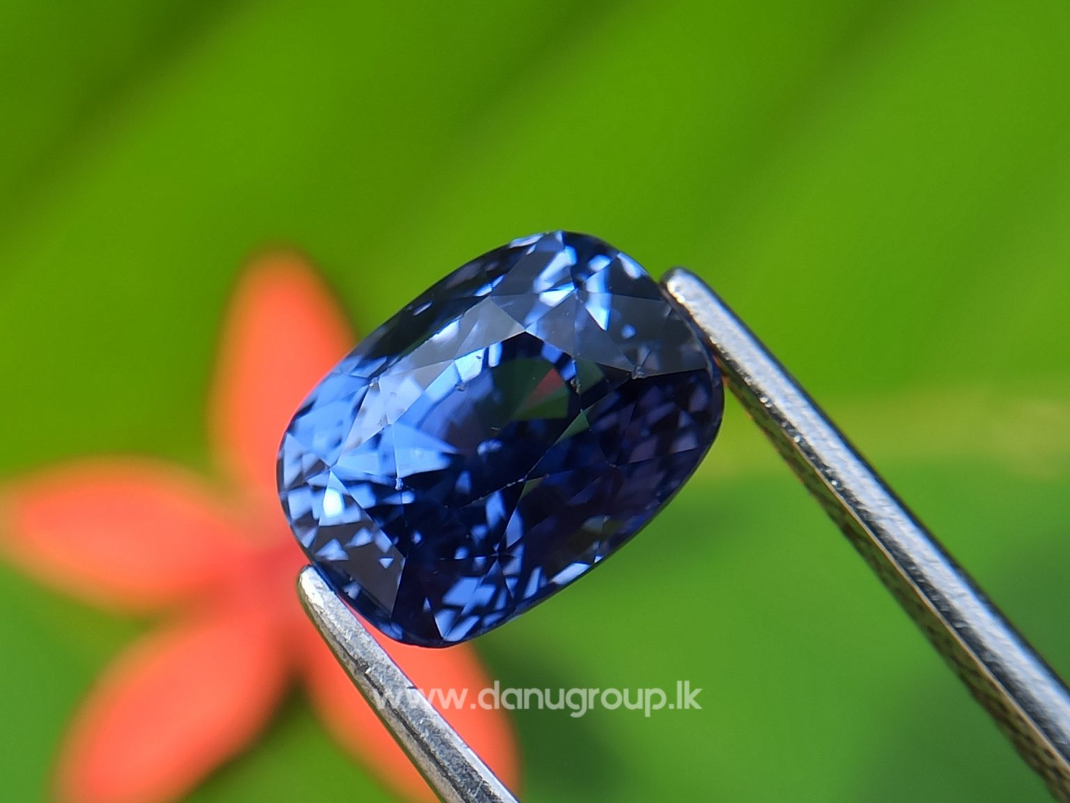 High Quality Ceylon Natural Cornflower Blue Sapphire Cushion Shape Unheated Stone from Danu Group Mining - danugroup.lk