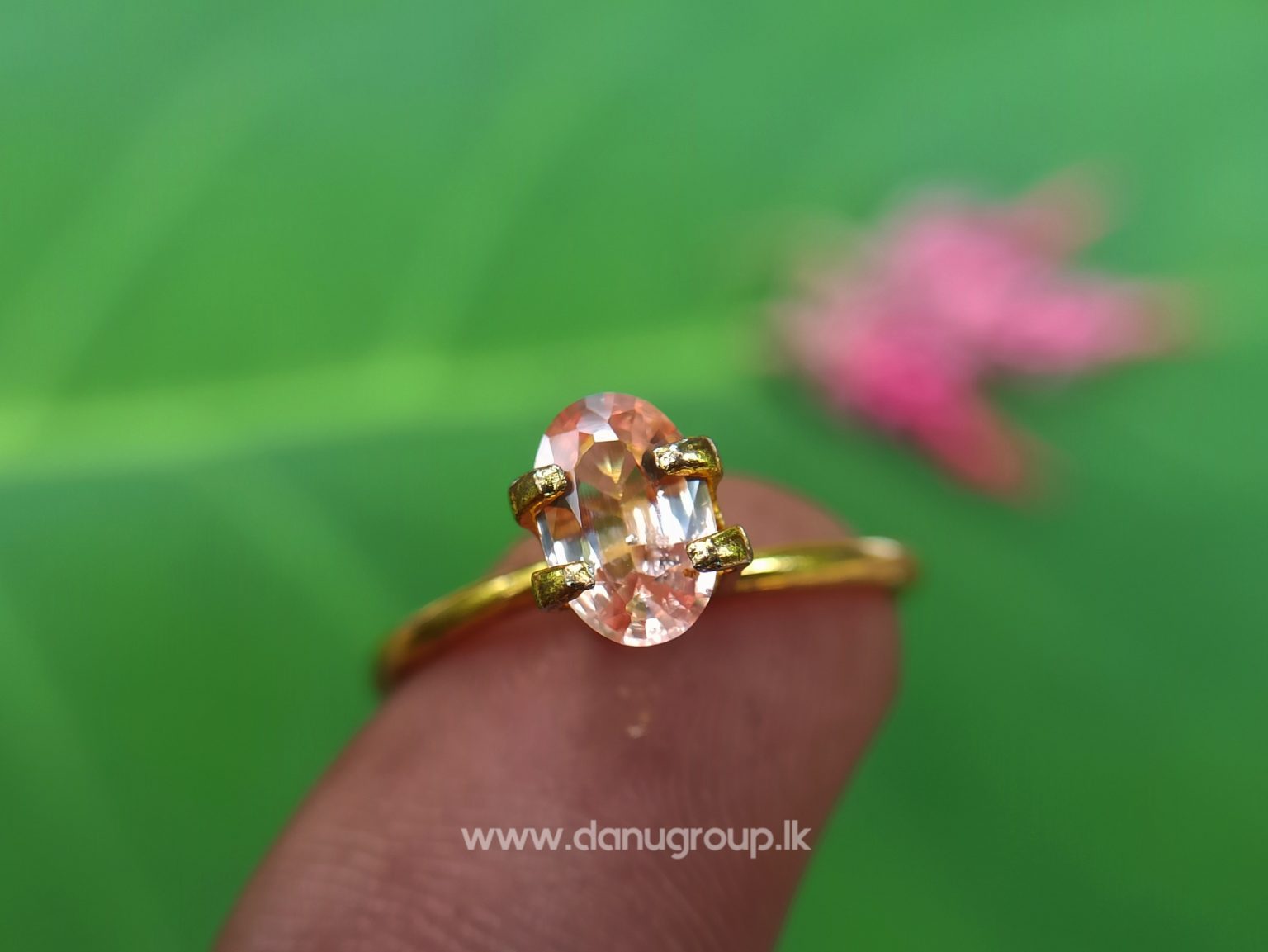 King of Sapphire - Ceylon Natural Pinkish Orange padparadscha sapphire from Danu Group danugroup.lk