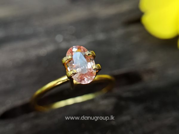 King of Sapphire - Ceylon Natural Pinkish Orange padparadscha sapphire from Danu Group danugroup.lk