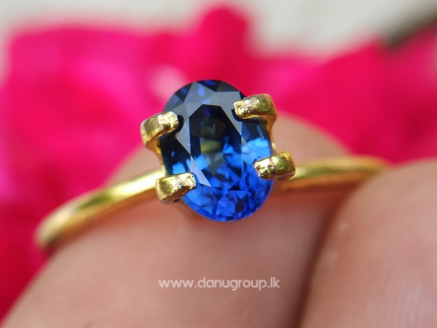 Remarkable Royal blue Colour in Sapphire - Vivid Royal Blue Sapphire Oval shape gem from Danu Group - danugroup.lk