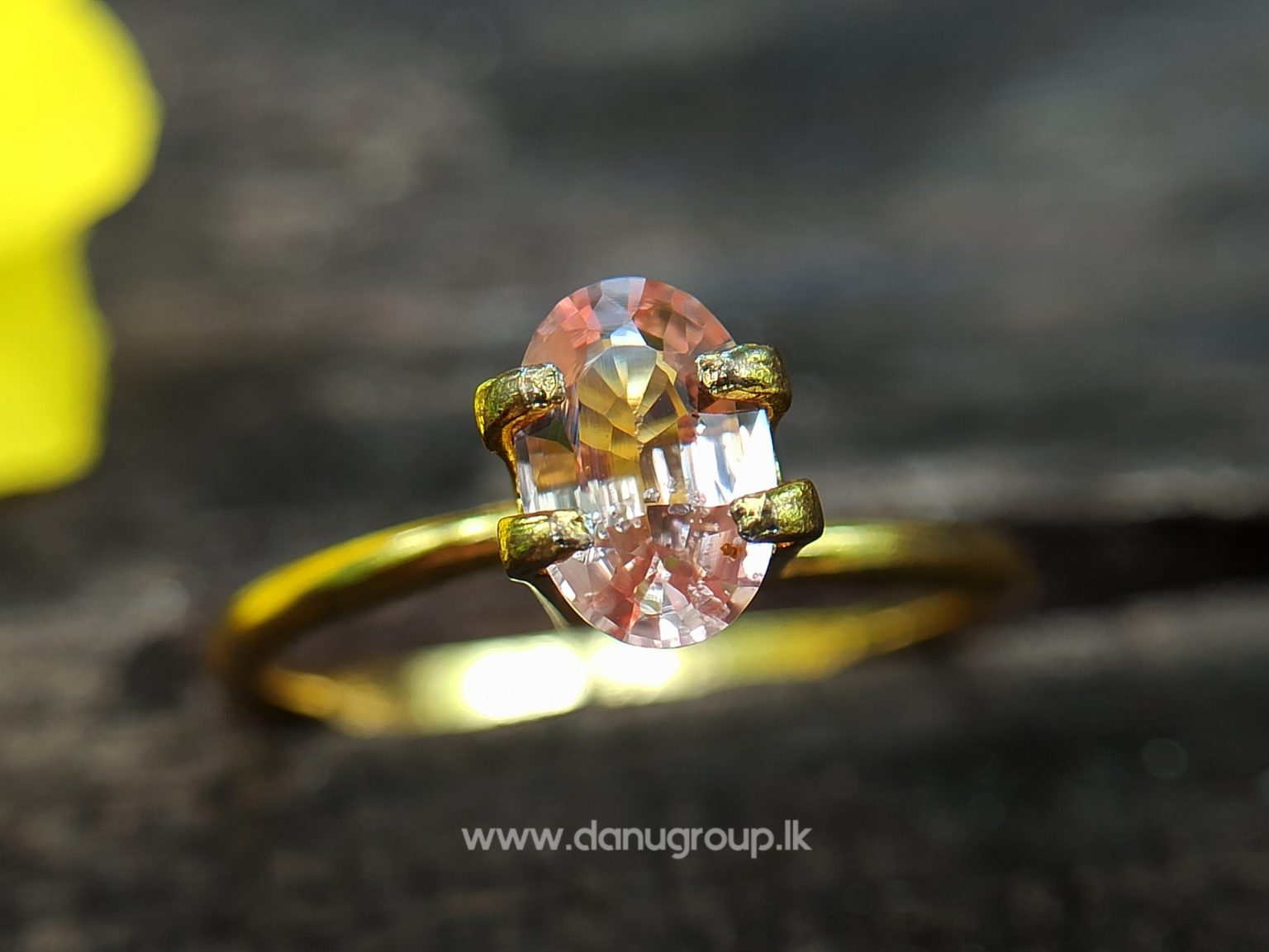 King of Sapphire - Ceylon Natural Pinkish Orange padparadscha sapphire from Danu Group danugroup.lk