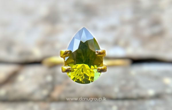 Ceylon Natural Olive Green Zircon from Danu Group -