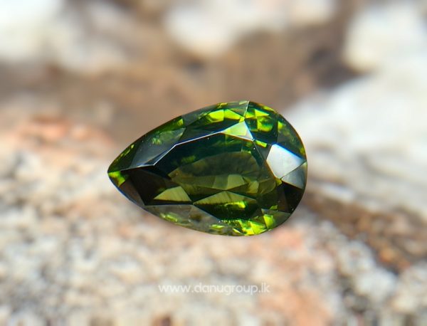Green Zircon from Sri Lanka Beccarite Green Danu Group Gemstones
