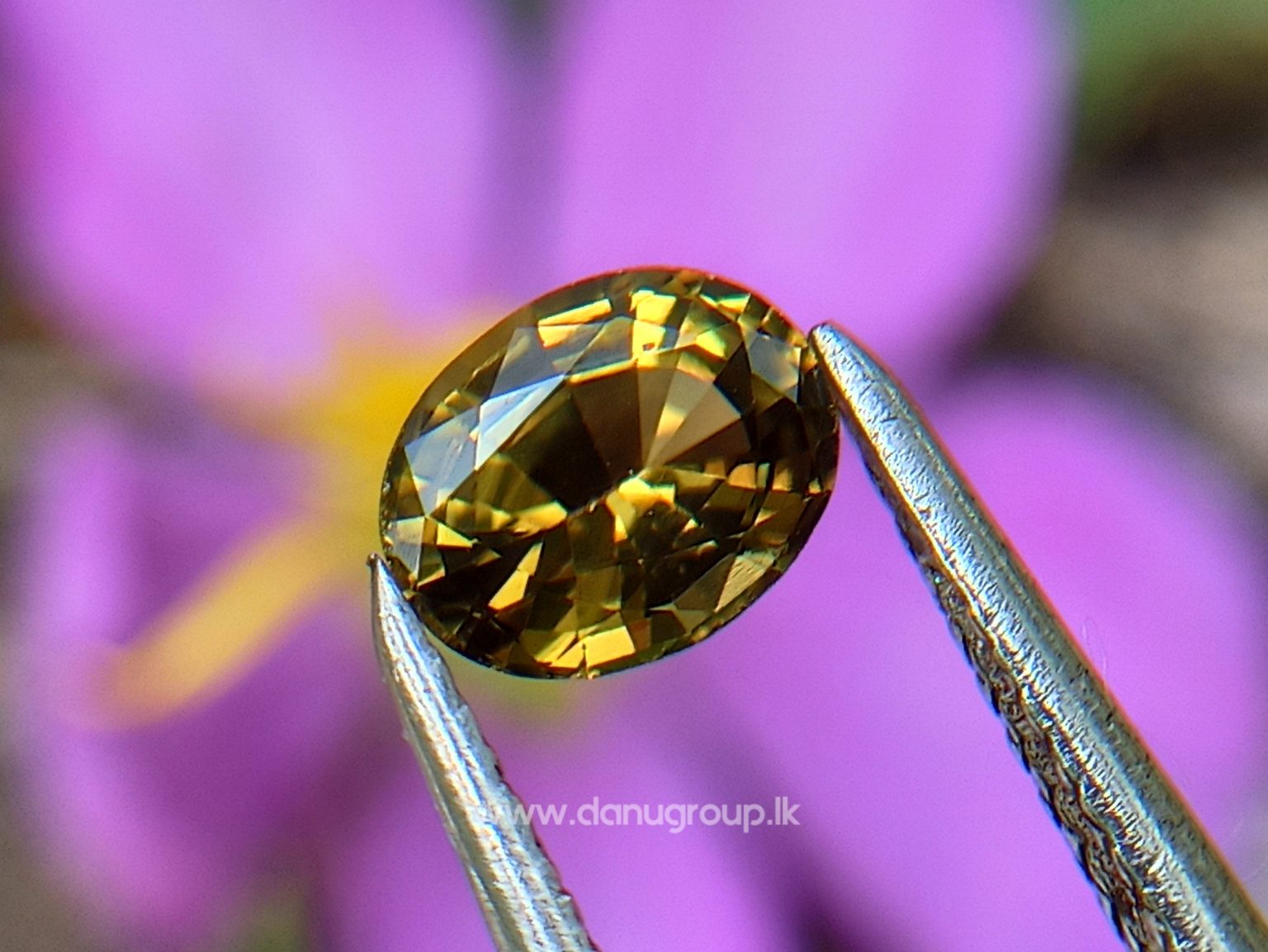 Natural Sinhalite Rare Gemstone from Ceylon Sri Lanka from Danu Group Gemstones Collections