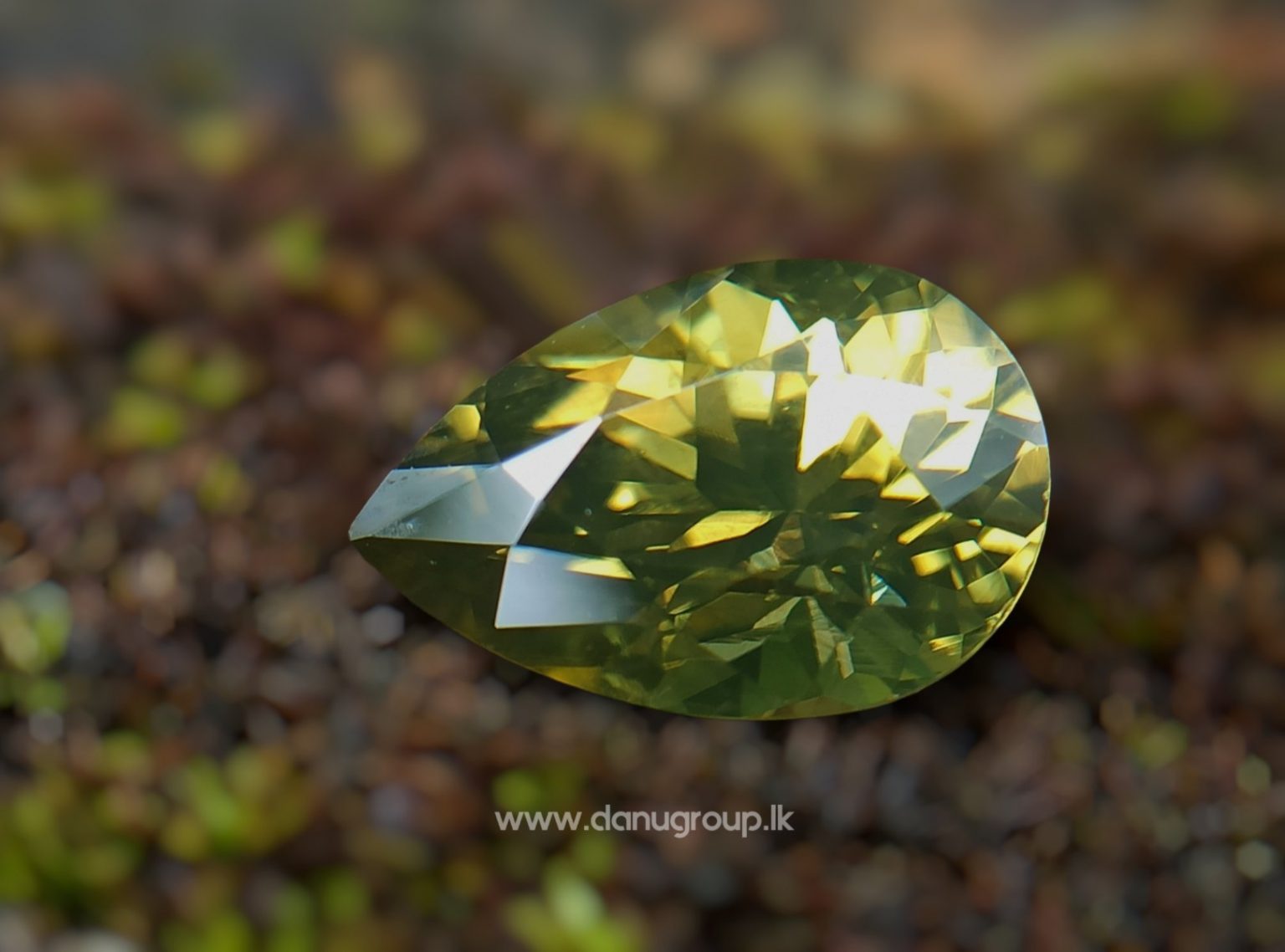 Ceylon Natural Olive Green Zircon from Danu Group -