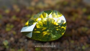 Ceylon Natural Olive Green Zircon from Danu Group -
