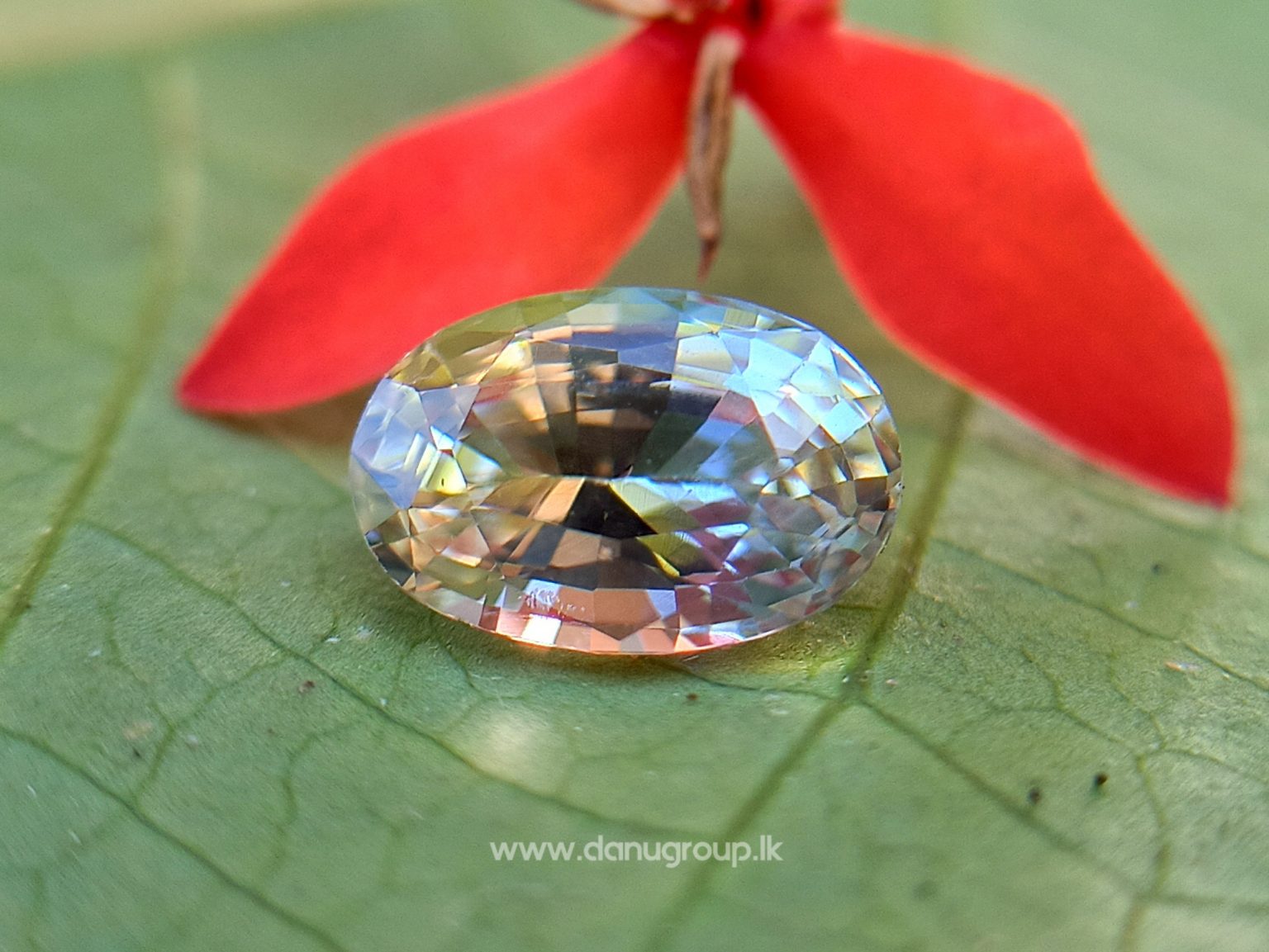 Ceylon Natural Bi Color Sapphire Wedding Stone from Danu Group