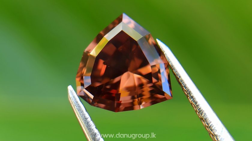 Ceylon Natural chocolate brown Zircon Unique brown gem for fine jewelry Danu Group Gemstones Collections