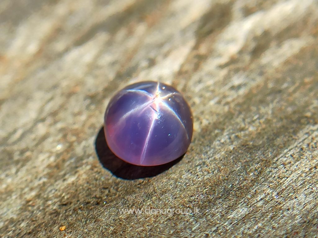 Natural Purple Star Sapphire from Sri Lanka with Colour shifting effect from purple to pink - Danu Group Gemstones Collections