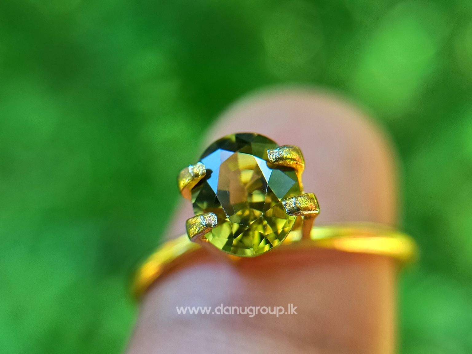 Rare Natural Green Sinhalite - Rare Borate mineral from sri lanka Danu Group Gemstones Collections