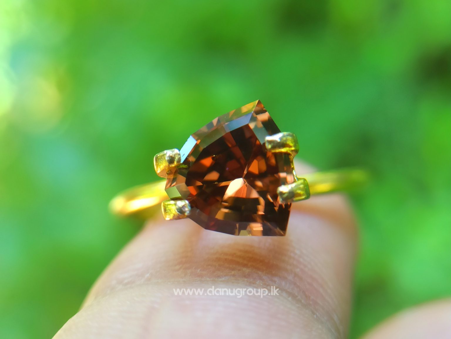 Ceylon Natural chocolate brown Zircon Unique brown gem for fine jewelry Danu Group Gemstones Collections