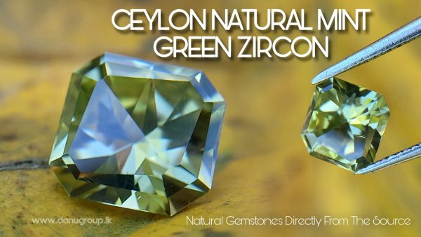 Natural Mint Green Zircon with amazing luster danu group gem's