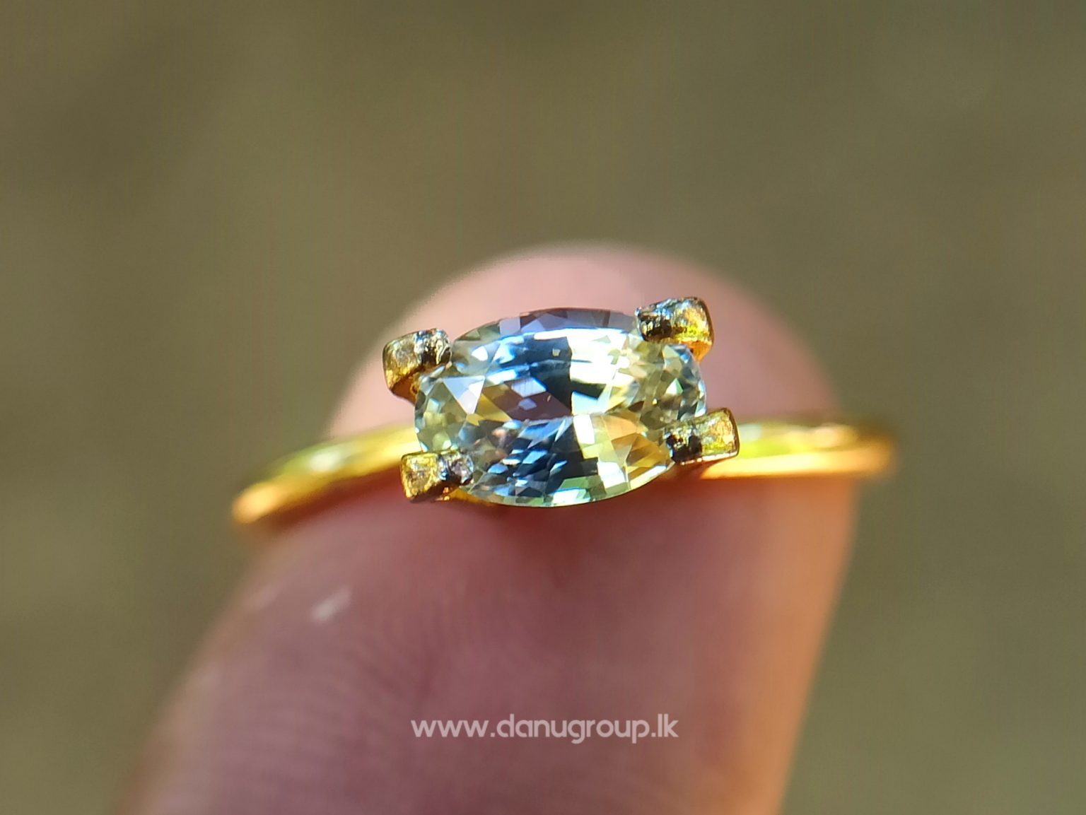 Ceylon Natural Bi Color Sapphire Wedding Stone from Danu Group