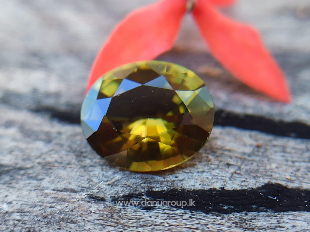 Rare Natural Green Sinhalite - Rare Borate mineral from sri lanka Danu Group Gemstones Collections