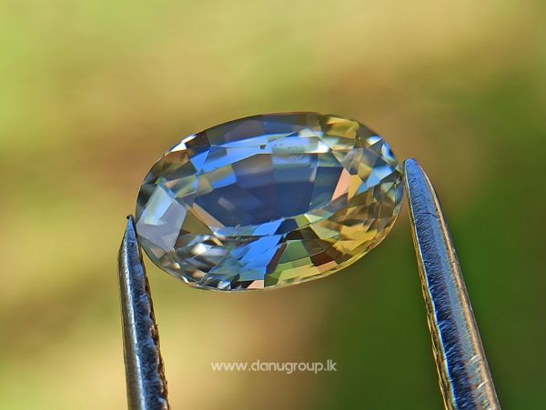 Ceylon Natural Bi Color Sapphire Wedding Stone from Danu Group