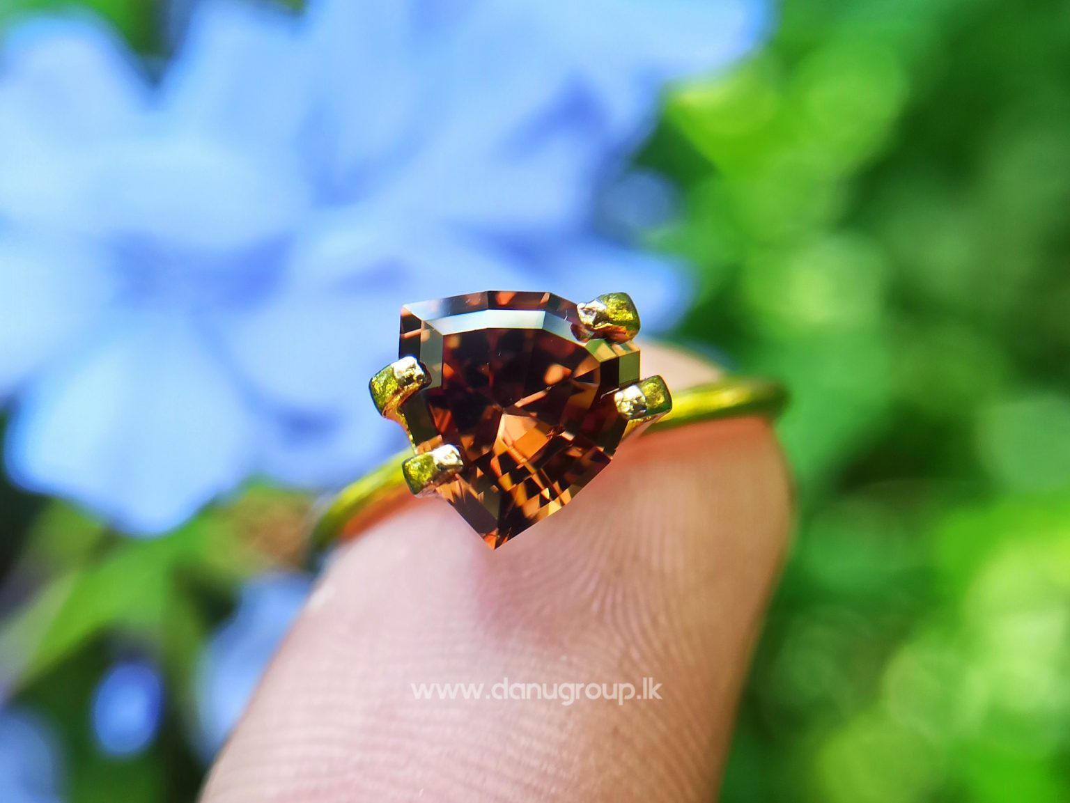 Ceylon Natural chocolate brown Zircon Unique brown gem for fine jewelry Danu Group Gemstones Collections