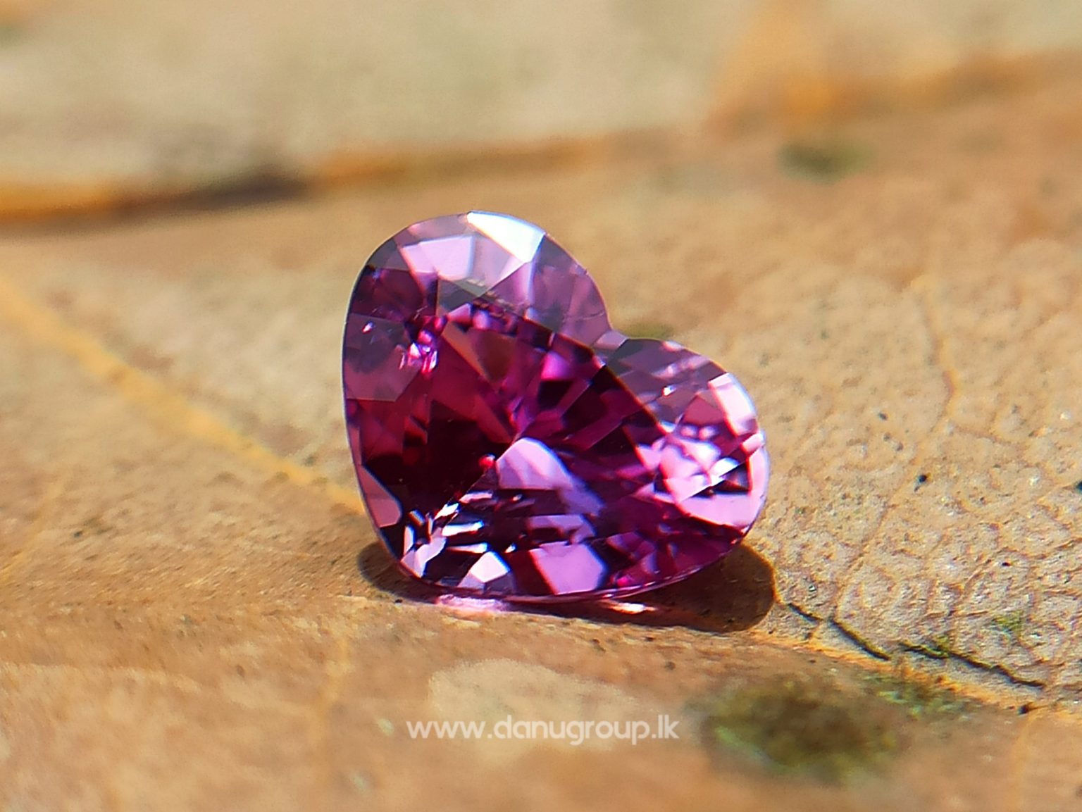 Ceylon Natural Pink Sapphire Heart from Danu Group - Pink Sapphire Engagement ring stone Ceylon sapphire