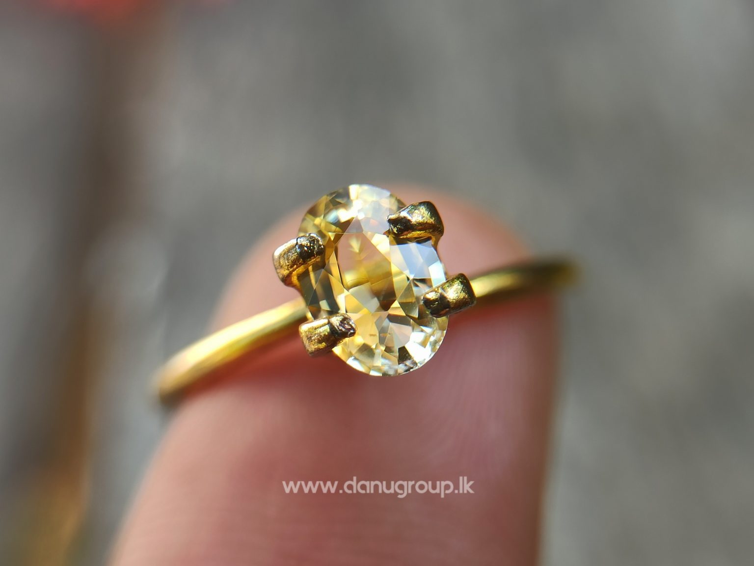 Ceylon Natural Yellow Sapphire Jupiter Gemstone from Danu Group Astrological gem